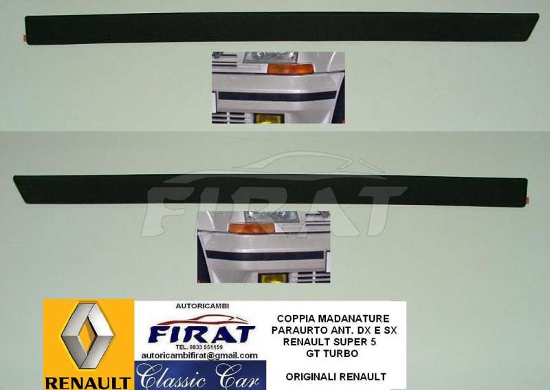 MODANATURA PARAURTO RENAULT SUPER 5 GT TURBO